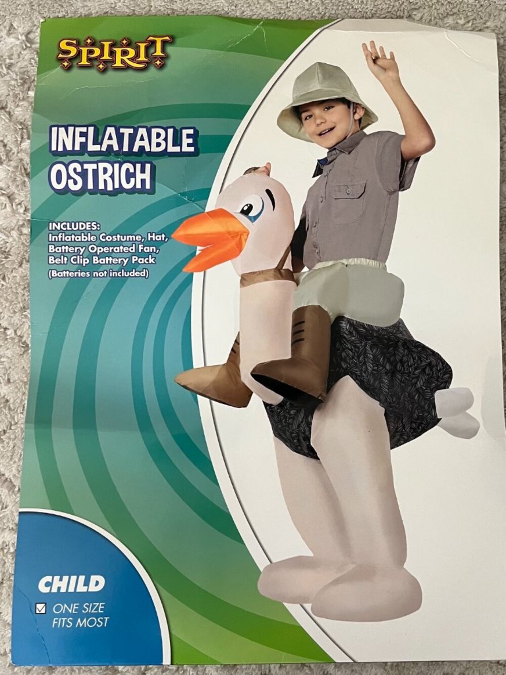 Inflatable Ostrich Kids Costume